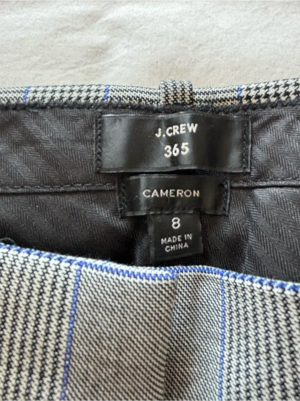 NWOT! J.Crew Cameron Plaid Pant